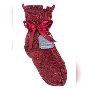 Simply Southern Camper Socks, Chenille- NWT size 4-10